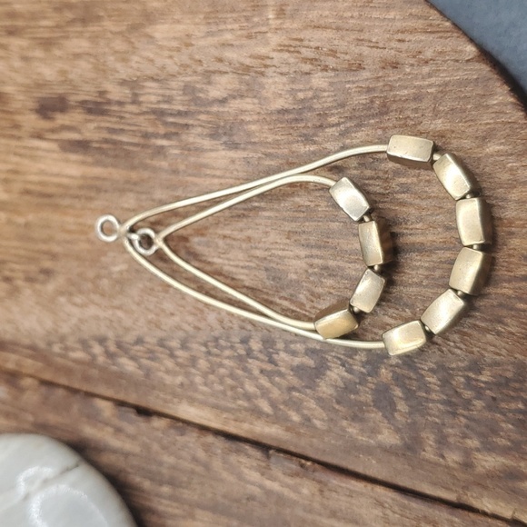 Double drop bronze and gold frosted pendant doorknocker - Picture 1 of 2